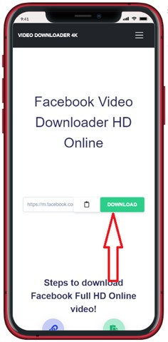 click download video Facebook