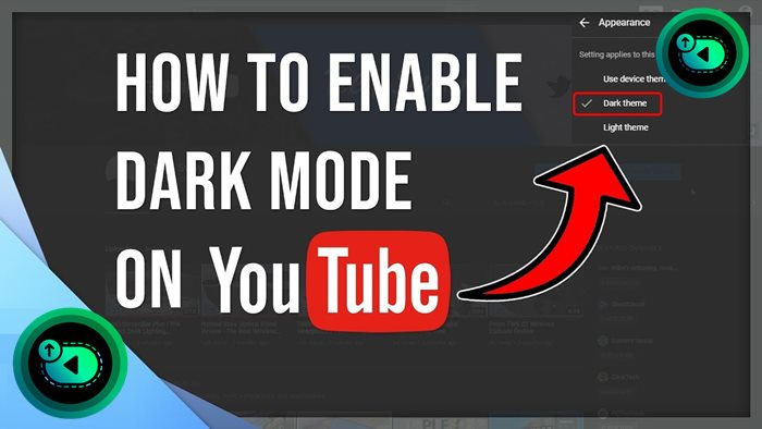 Enable YouTube dark mode on the Web